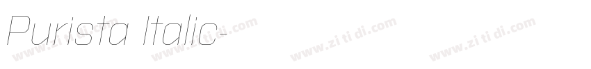 Purista Italic字体转换